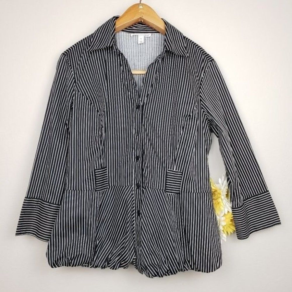 Giorgio Sant'Angelo striped balloon bottom shirt XL